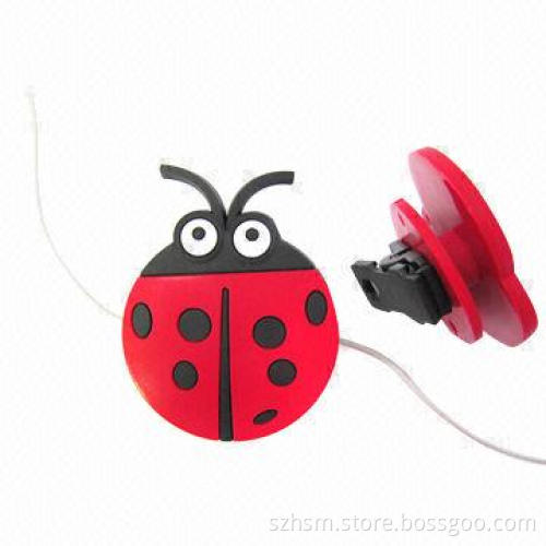 PVC Toy Earphone Cable Holder, Customized Designs are Accepted